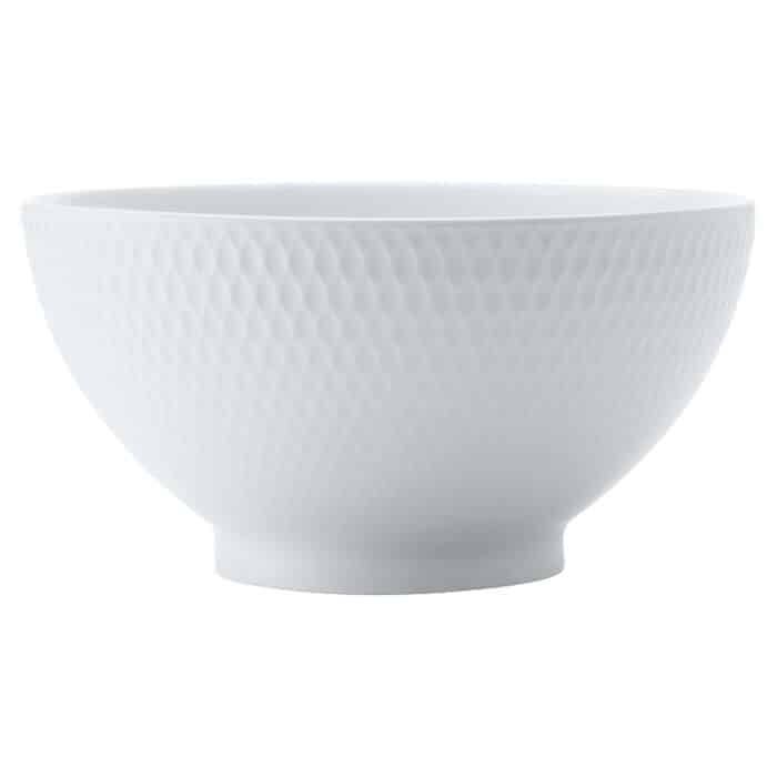 White Basics Diamonds Rice Bowl