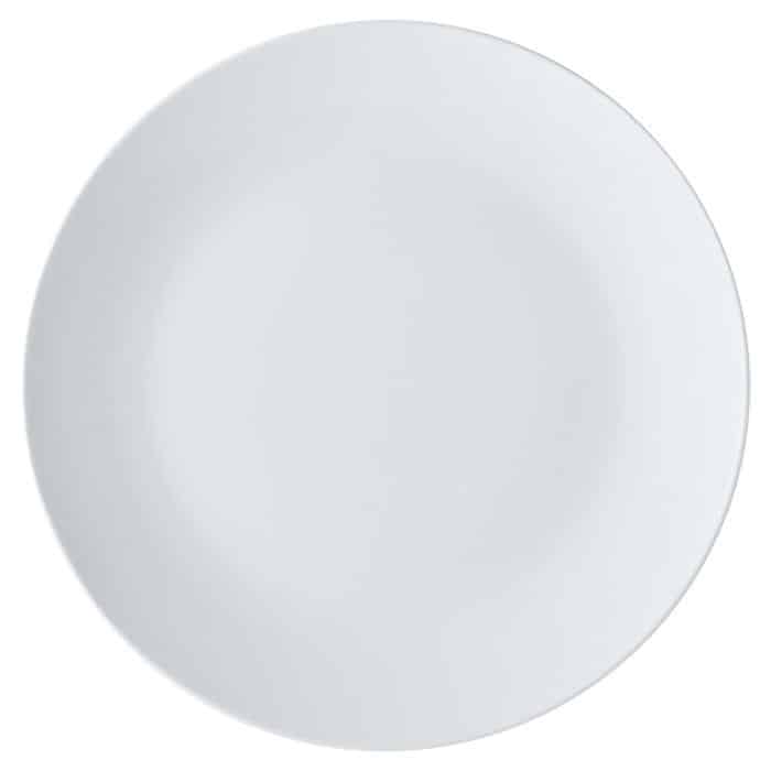 White Basics Coupe Plate