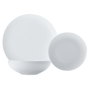 Buy White Basics Diamonds Dinner Set 12 Piece Online