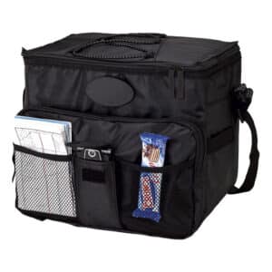 18 Can Cooler with - Front Mesh Pockets