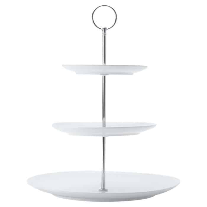 White Basics Diamonds 3-Tier Cake Stand