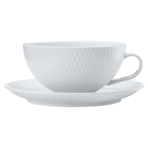 Buy White Basics Diamonds Tea Cup and Saucer Low 250ml Online
