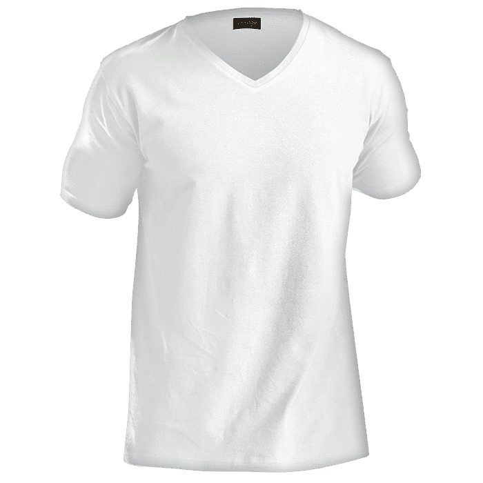 Buy 170g Slim Fit V-Neck T-Shirt Mens Online
