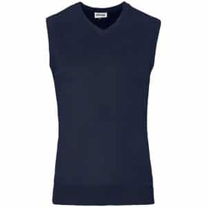 Mens Sleeveless Peru V-Neck Jersey - Navy