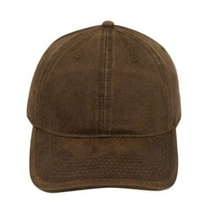 Buy Dual Tone Oil Skin 6 Panel Cap – Brown Online