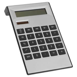 Alternative view of Dual Powered Calculator