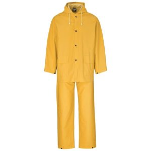 Light Hurricane Rubberised Polyester/PVC Rainsuit - Yellow