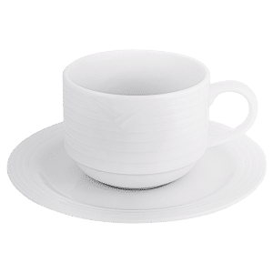 Buy Arctic White Stackable Cup And Saucer 220Ml Online