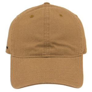 6 Panel Washed Light Canvas Dad Cap