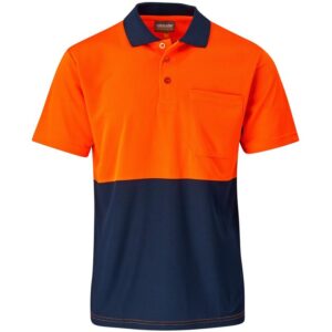 Alternative view of Inspector Two-Tone Hi-Viz Golf Shirt
