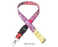 Alternative view of Screen Printed Domed Lanyards With 1 Col