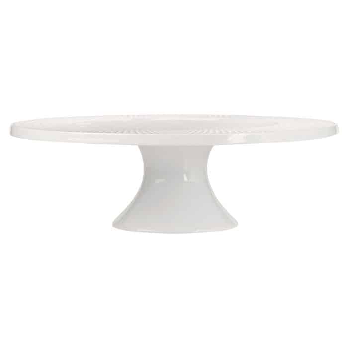 White Basics Diamonds Footed Cake Stand