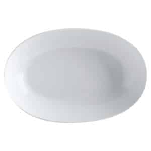 White Basics Oval Bowl