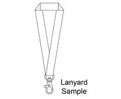 Sample-Lanyard Double Side Sub with LobsterRing
