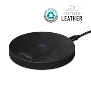 Alternative view of ANZIO - Recycled Leather 15W Wireless Charger