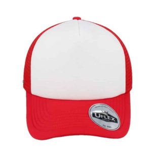 KU15502 -Youth Uflex Curved Peak - Navy/White