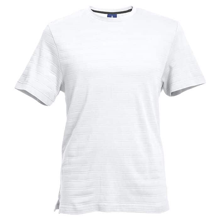 170G Pique Knit Jacquard Stripe T-Shirt - Image 5