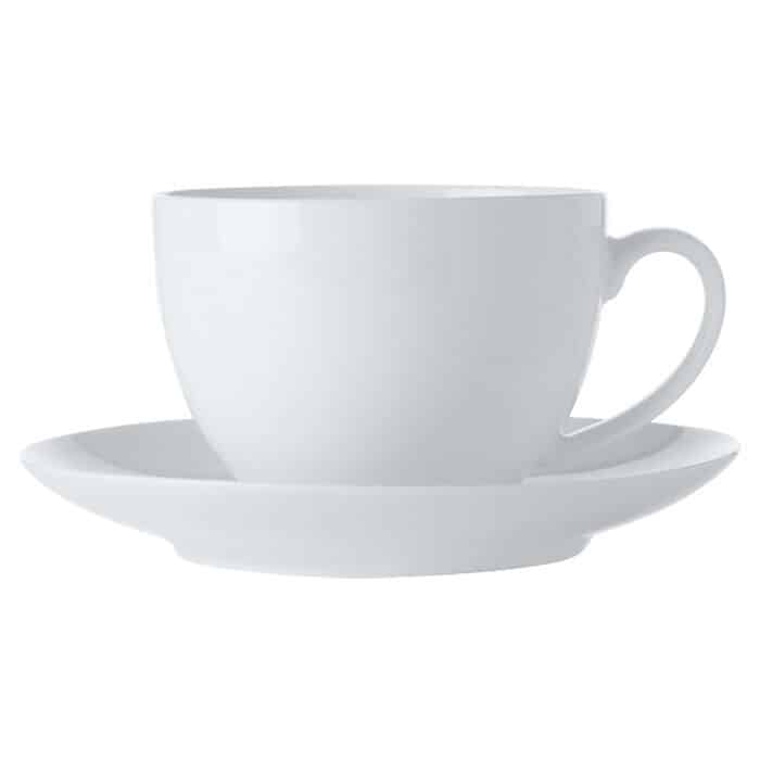 White Basics Cup and Saucer 280ml - Image 2