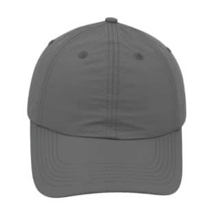 Crushed Nylon 6 Panel Cap - Grey