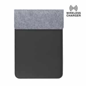 Alternative view of Camden - Giftology 14" Felt Laptop Sleeve With 15W Magnetic Charger