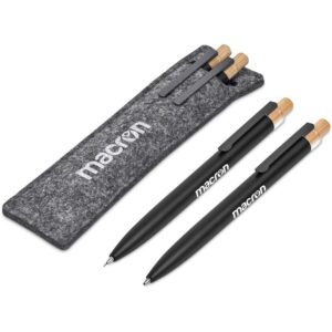 Alternative view of Okiyo Mimo Recycled Aluminum Ball Pen & Pencil Set
