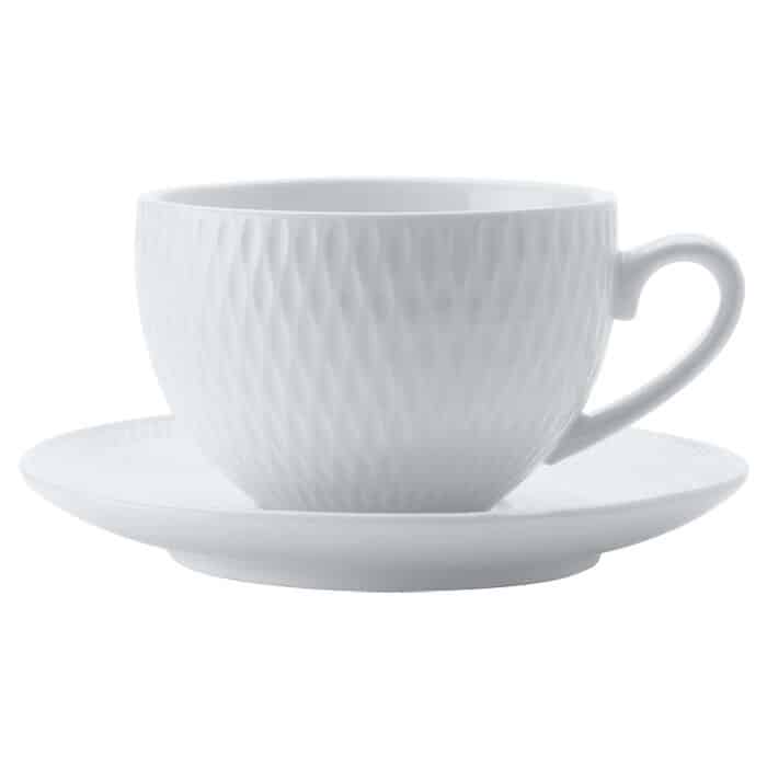 White Basics Diamonds Demi Cup and Saucer 90ml