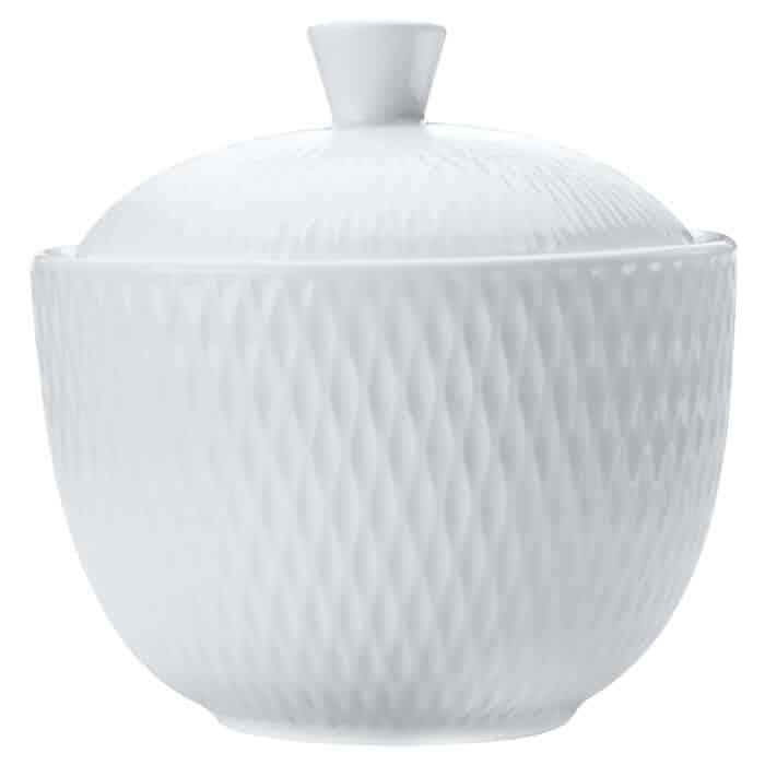 White Basics Diamonds Sugar Bowl